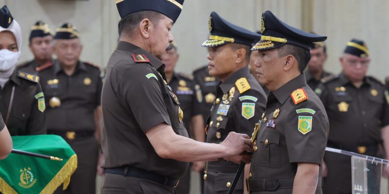 Jaksa Agung RI Melantik Pejabat Baru JAM-PIDMIL Dan Kajati Daerah Khusus Jakarta