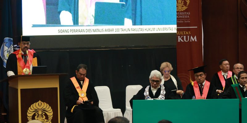 Kebijakan Penegakan Hukum Pidana Menuju Indonesia Emas Pada Dies Natalis FHUI KE-100 Tahun