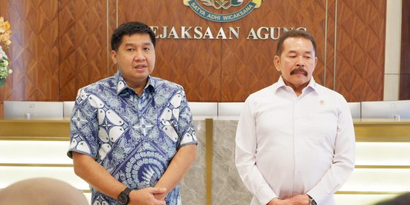 Jaksa Agung RI Terima Kunjungan Kehormatan Menteri Perumahan Dan Kawasan Permukiman RI