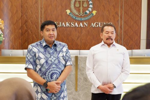 Jaksa Agung RI Terima Kunjungan Kehormatan Menteri Perumahan Dan Kawasan Permukiman RI