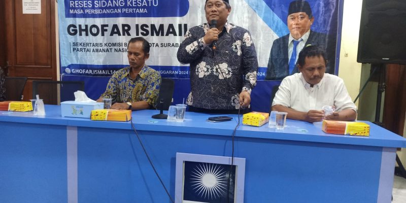 “Jaring Asmara” Ghofar Ismail Partai PAN Komisi B DPRD Kota Surabaya