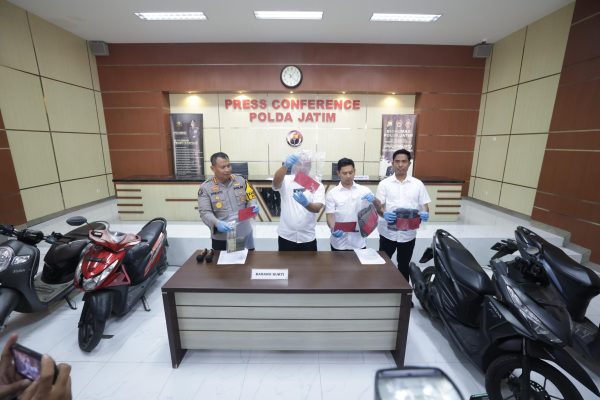 Polda Jatim Berhasil Amankan Bandit Jalanan Spesialis Curanmor dan Residivis Jambret
