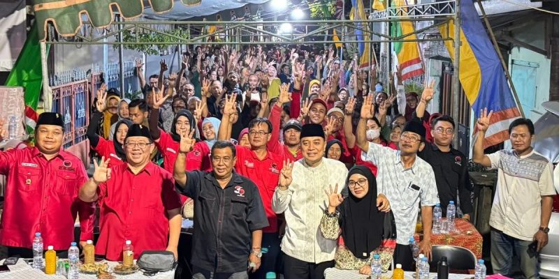 PDI-P Surabaya Gencarkan Sapa Warga Sosialisasikan Eri-Armuji dan Risma Gus Hans