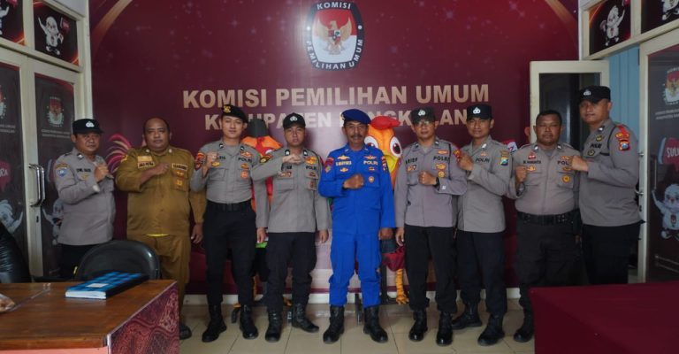 Tingkatkan Keamanan Saat Masa Kampanye, Polres Bangkalan Masifkan Patroli KPU-Bawaslu