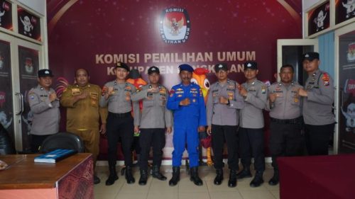 Tingkatkan Keamanan Saat Masa Kampanye, Polres Bangkalan Masifkan Patroli KPU-Bawaslu