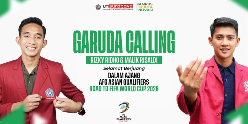 2 Mahasiswa UM Surabaya Tampil di Kualifikasi Piala Dunia