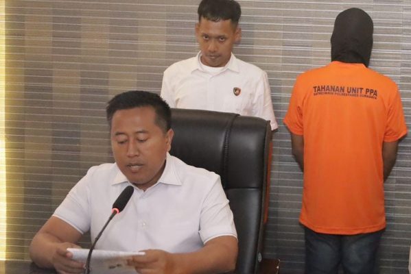 Satreskrim Polrestabes Surabaya Amankan Pelaku Pelecehan Siswi di Surabaya