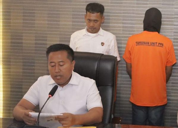 Satreskrim Polrestabes Surabaya Amankan Pelaku Pelecehan Siswi di Surabaya