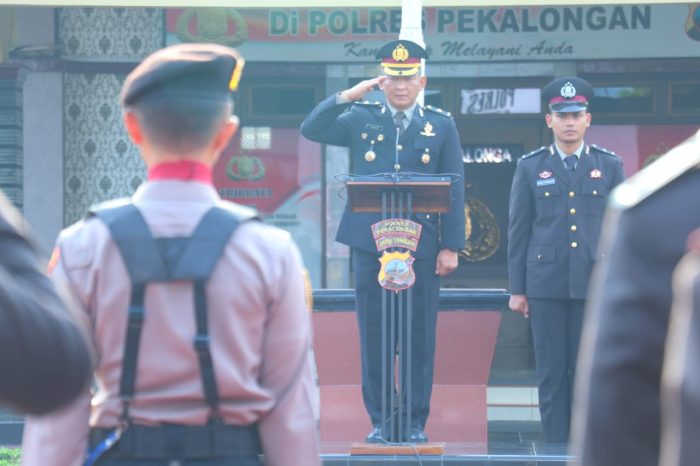 Kabag Ops Polres Pekalongan Pimpin Upacara Peringatan Hari Kesaktian Pancasila