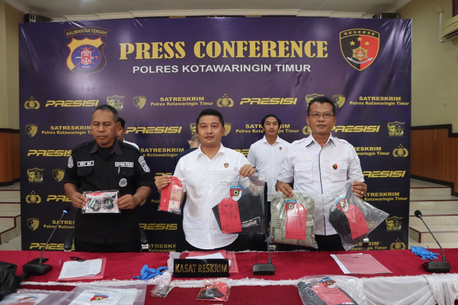 Polres Kotim Berhasil Amankan Pelaku Pembobol Brangkas di Toko Alfamart