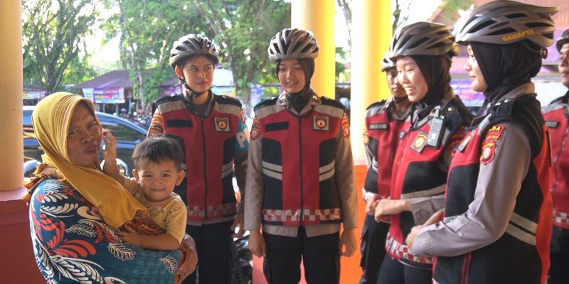 Wujudkan Rasa Aman Masyarakat, Ditsamapta Polda Kalteng Laksanakan Patroli Bersepeda