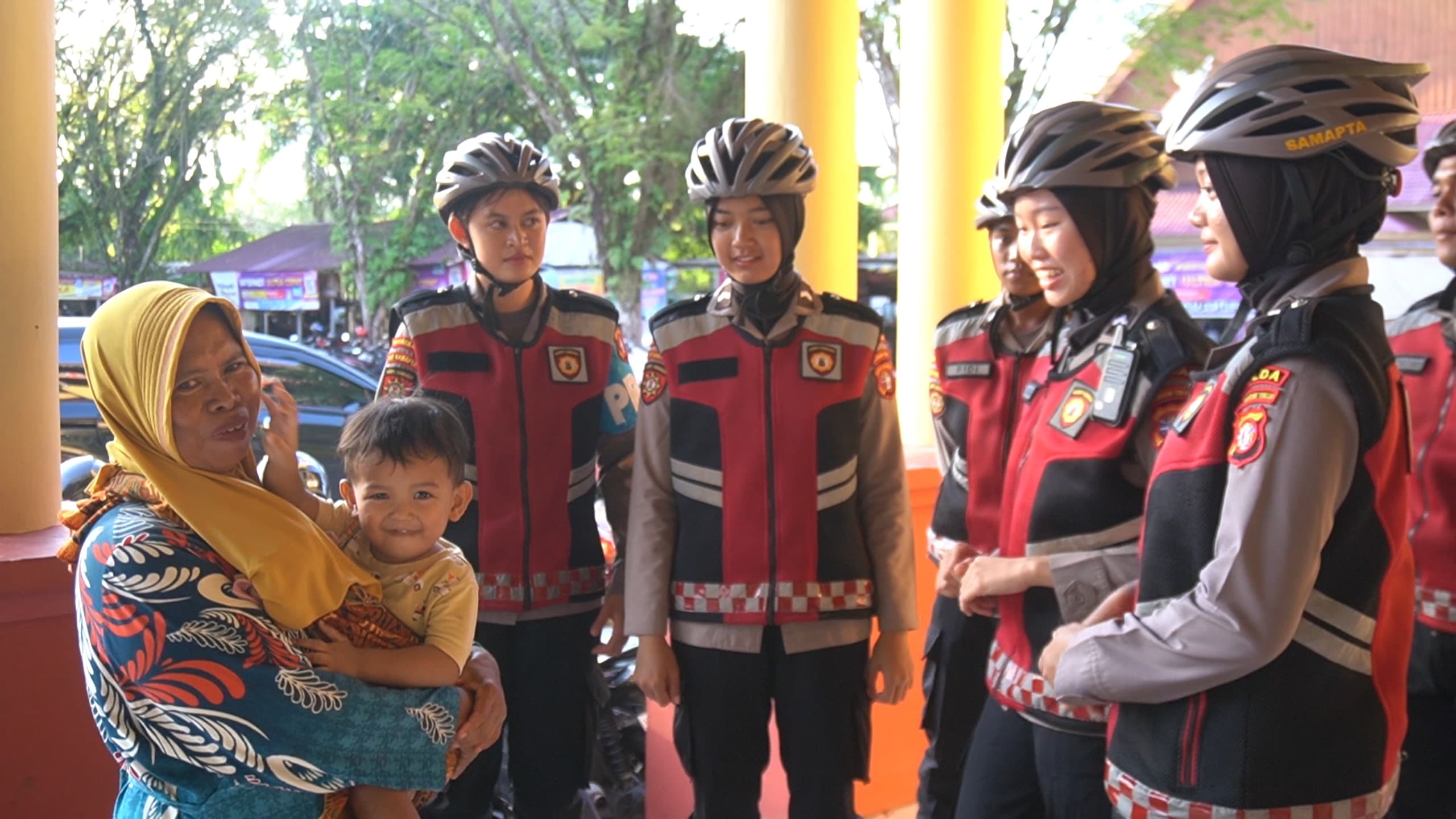 Wujudkan Rasa Aman Masyarakat, Ditsamapta Polda Kalteng Laksanakan Patroli Bersepeda