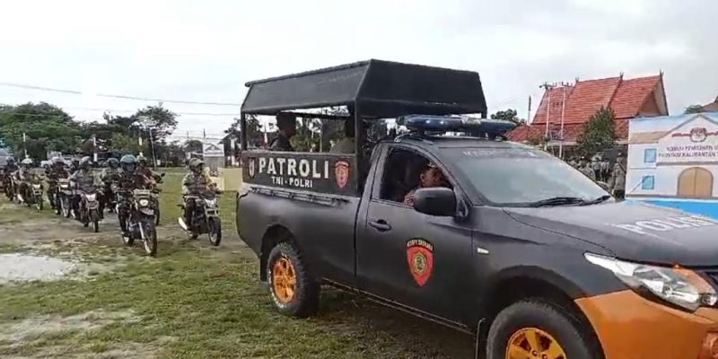 Polda Kalteng Gelar Latihan Sispamkota Bersama TNI