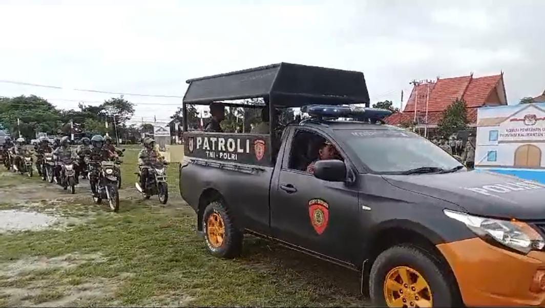 Polda Kalteng Gelar Latihan Sispamkota Bersama TNI