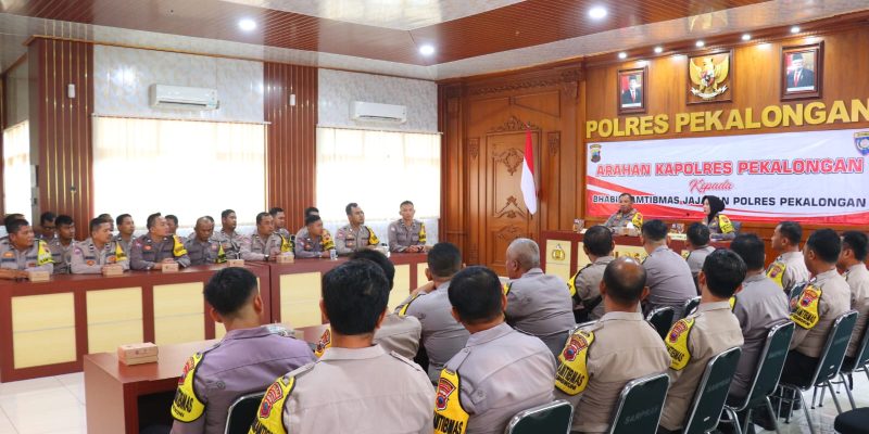 Kapolres Pekalongan : Bhabinkamtibmas Harus Peka dan Cermati Betul Perkembangan Kamtibmas di Wilayah