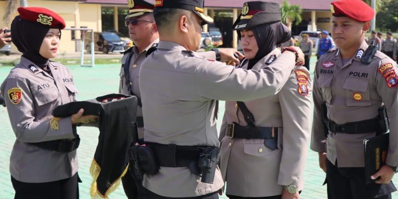Kapolres Pulang Pisau Pimpin Sertijab Wakapolres dan Kapolsek Kahayan Hilir