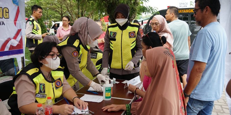 Rumkit Bhayangkara Ikut Ramaikan Momen CFD Kota Palangka Raya