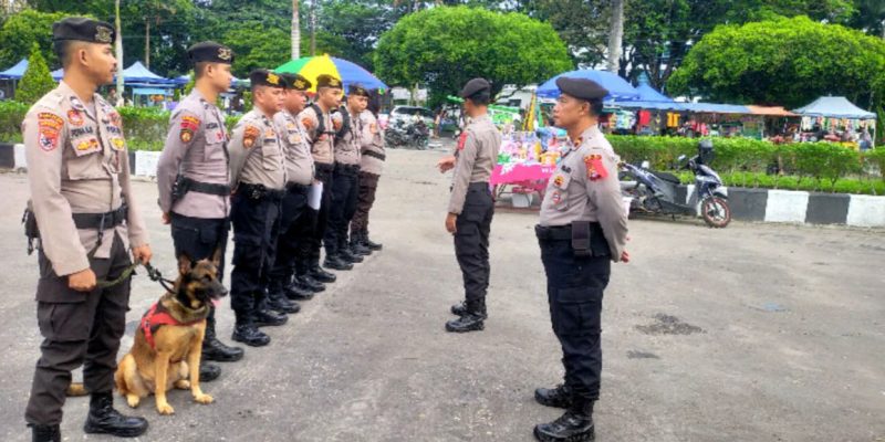 Polda Kalteng Kerahkan Ratusan Personel Amankan Kampanye Paslon Cagub dan Cawagub di Palangka Raya