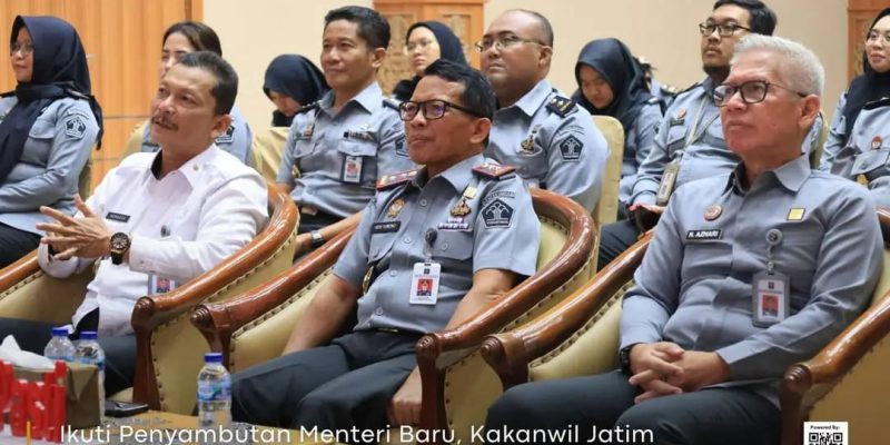 Ikuti Penyambutan Menteri Baru Melalui Virtual, Kakanwil Jatim