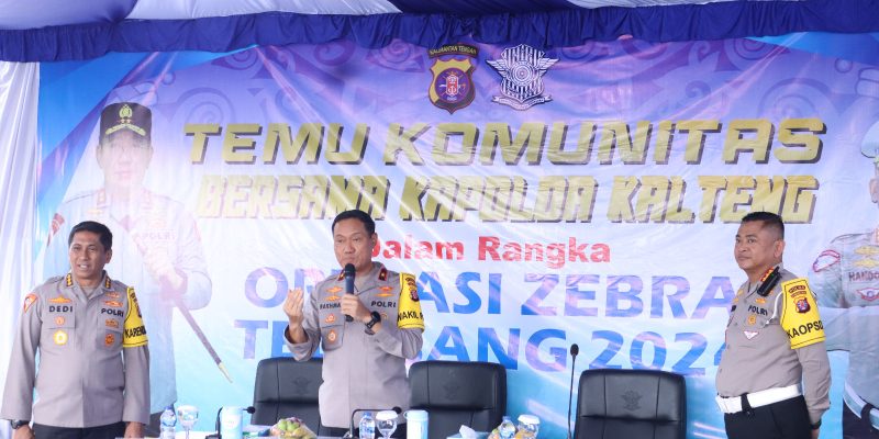 Polda Kalteng Gelar Pertemuan Bersama Komunitas Pengguna Jalan Raya