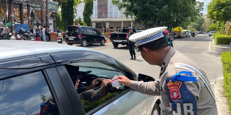 Razia Gabungan Ops Zebra Telabang 2024, 50 Pelanggar Lalu Lintas di Palangka Raya Ditindak Tegas