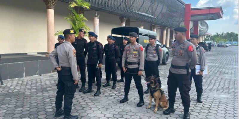 Satgas OMP Telabang Sterilisasi Lokasi Debat Cabup Kapuas di Palangka Raya