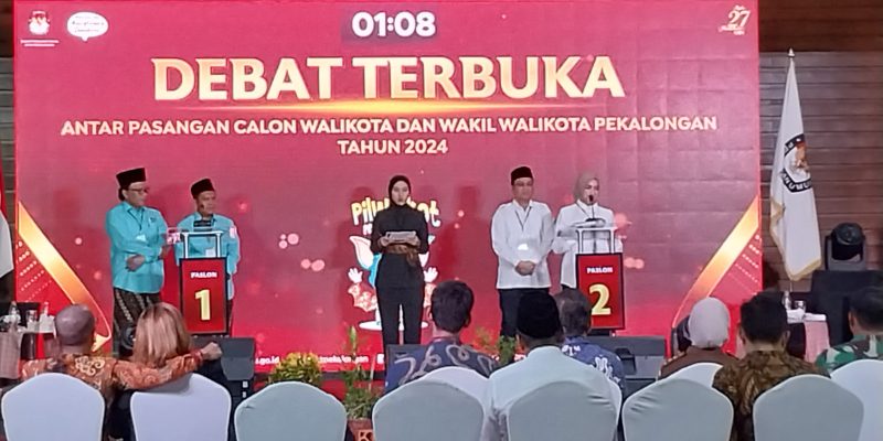 Debat Terbuka Antar Paslon Walikota dan Wakil Walikota Pekalongan 2024 Berjalan Lancar dan Kondusif