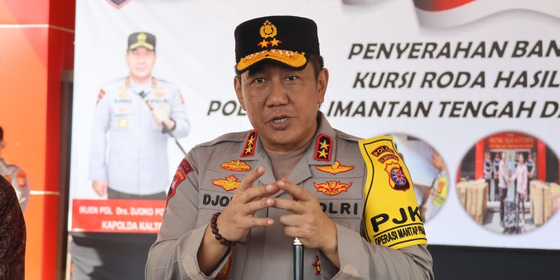 Polda Kalteng Salurkan Bantuan 30 Kursi Roda Bagi Penyandang Disabilitas