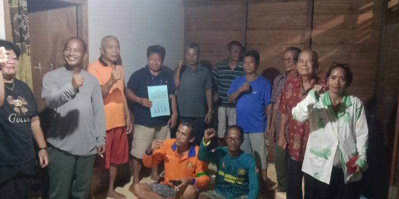 Masyarakat Kelurahan Tumbang Telaken Adakan Rapat Tuntutan Plasma Kepada Tiga Perusahaan Perkebunan Sawit