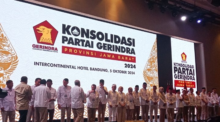 DPC Partai Gerindra Kabupaten Purwakarta Hadiri Konsolidasi Seprovinsi Jawabarat Di Intercontinental Hotel Bandung.