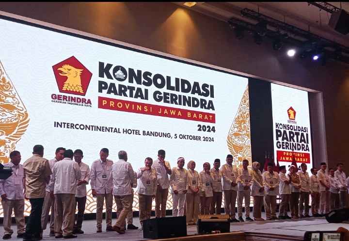 DPC Partai Gerindra Kabupaten Purwakarta Hadiri Konsolidasi Seprovinsi Jawabarat Di Intercontinental Hotel Bandung.