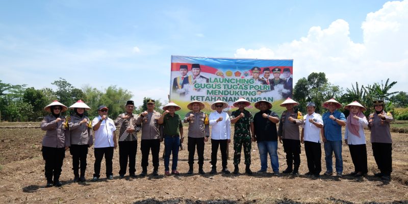 Polres Pasuruan Gelar Launching Gugus Tugas Ketahanan Pangan Secara Serentak