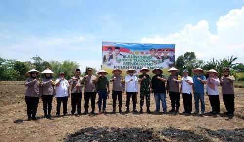 Polres Pasuruan Gelar Launching Gugus Tugas Ketahanan Pangan Secara Serentak