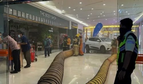 Tenant The Body Shop di Galaxy Mall 1 Surabaya Kebakaran