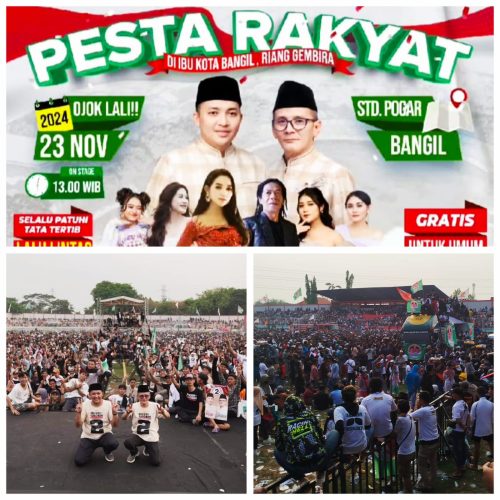 Kampanye Akbar Calon Bupati dan Wakil Bupati Kabupaten Pasuruan Di Stadion Pogar Bangil