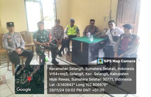 Polres Musi Rawas Terus Lakukan Pengawalan dan Pengamanan Rapat Pleno di Tingkat Kecamatan