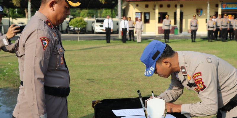 Polres Musi Rawas Gelar Apel Penyambutan Siswa Latja Diktukba Polri Angkatan Ke-52 Gel II T.A. 2024