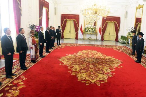 Presiden Prabowo Terima Surat Kepercayaan dari Tujuh Duta Besar Negara Sahabat di Istana Merdeka