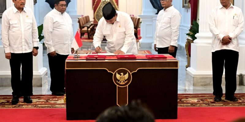 Presiden Prabowo Subianto Tandatangani PP tentang Penghapusan Piutang Macet UMKM