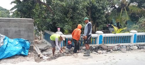 CV Leon Berdikari Laksanakan Pengerjaan Pelebaran Jembatan Sukomoro