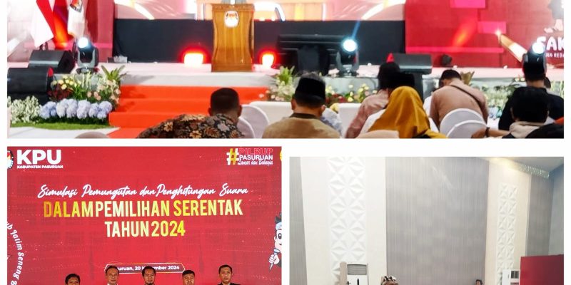 Gelar Simulasi Pemungutan Dan Penghitungan Suara Jelang Pilkada 2024 Kabupaten Pasuruan