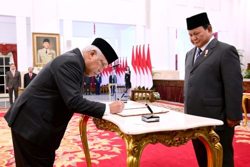 Presiden Prabowo Subianto Lantik Basuki Hadimuljono Sebagai Kepala OIKN