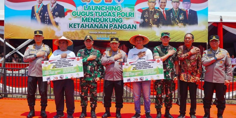 Dukung Program Swasembada Pangan, Kapolri-Panglima TNI Luncurkan Gugus Tugas Polri