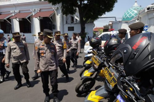Apel Gelar Ranmor Dinas dan Almatsus Polri OMP 2024 di Polrestabes Surabaya