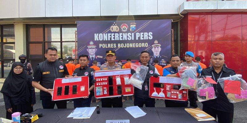 Polres Bojonegoro Berhasil Ungkap Jaringan Peredaran Narkoba, 13 Tersangka Diamankan