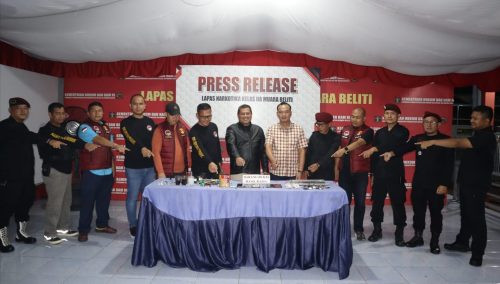 Satresnarkoba Polres Musi Rawas dan Tim Gabungan Berhasil Sita 7 Unit Hp dan 20 Korek Api