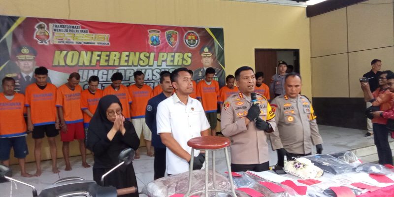 Polresta Sidoarjo Berserta Polsek Jajaran Berhasil Amankan 56 Pelaku Kasus Judul