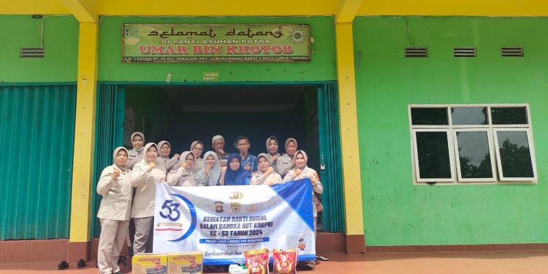 Dalam Rangka Peringati (HUT) Korps Pegawai Negeri Sipil Kopri Polres LubukLinggau Mengadakan Bakti Sosial