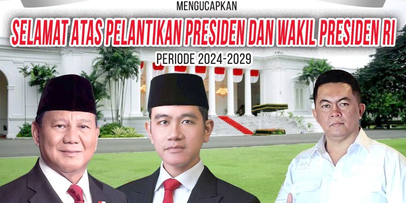 Ketua Umum YBH Pelopor Muhammad SA Mengucapkan Selamat atas Pelantikan Presiden dan Wakil Presiden RI, Periode 2024 – 2029