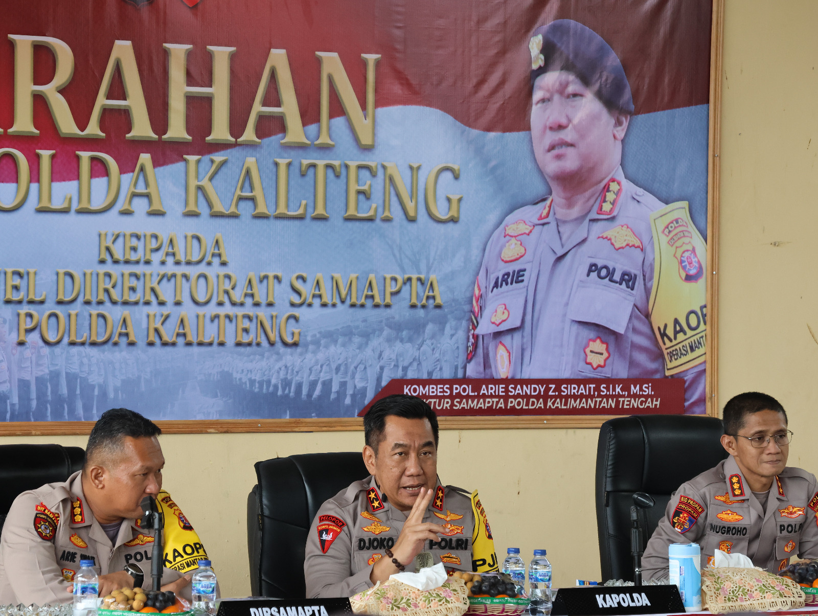 Arahan Bagi Pejuang Tangguh Ditsamapta, Ini Pesan Kapolda Kalteng